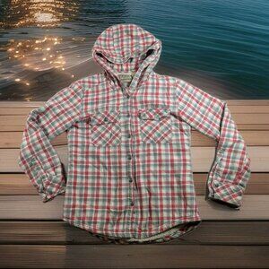 Boston Traders Women's Flannel Jacket Size Small Pink